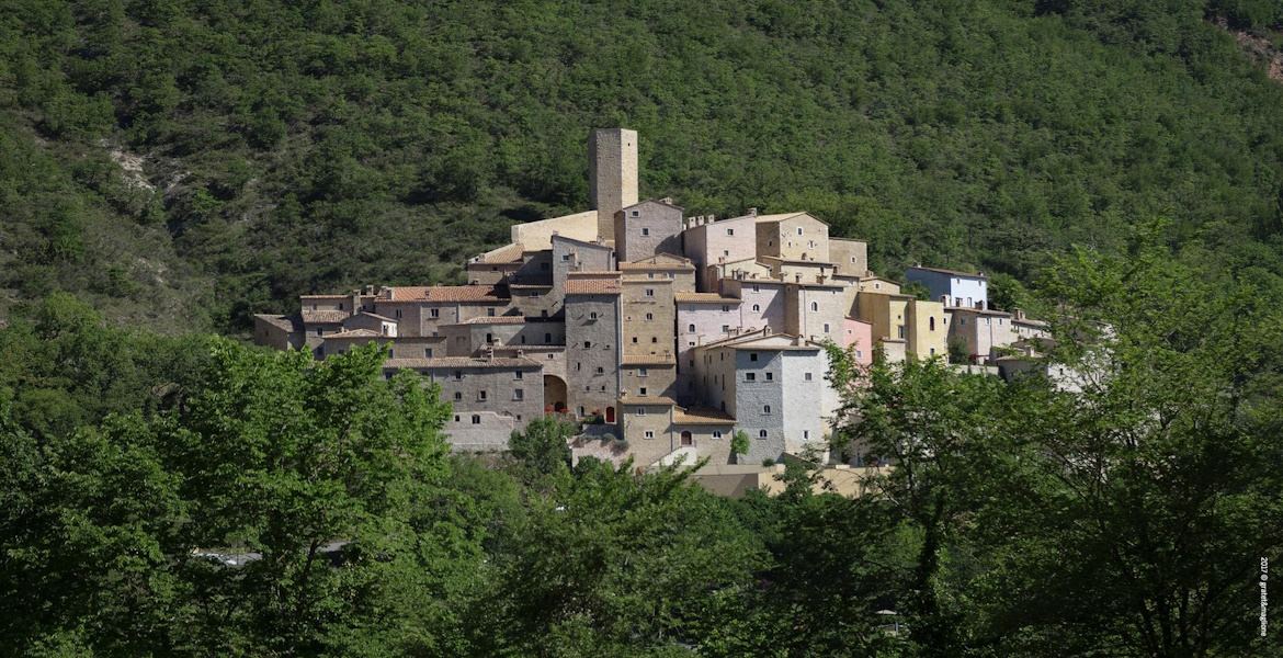 View of Castello di Postignano